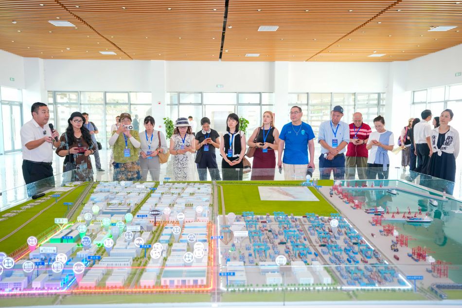 9月9日，“追梦中华·侨见自贸港”2026海外华文媒体海南采访行走进东方市湘琼先进制造业共建产业园。中新网记者 骆云飞 摄